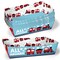 Big Dot of Happiness Train Party Paper Food Trays, Disposable Food Boats for Railroad Crossing Birthday, Double-Sided Paper Meal Holders - 12 Ct